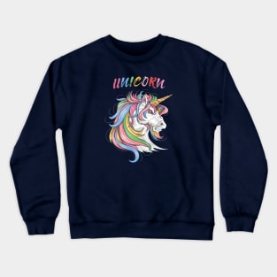 Angry Unicorn Lover Crewneck Sweatshirt